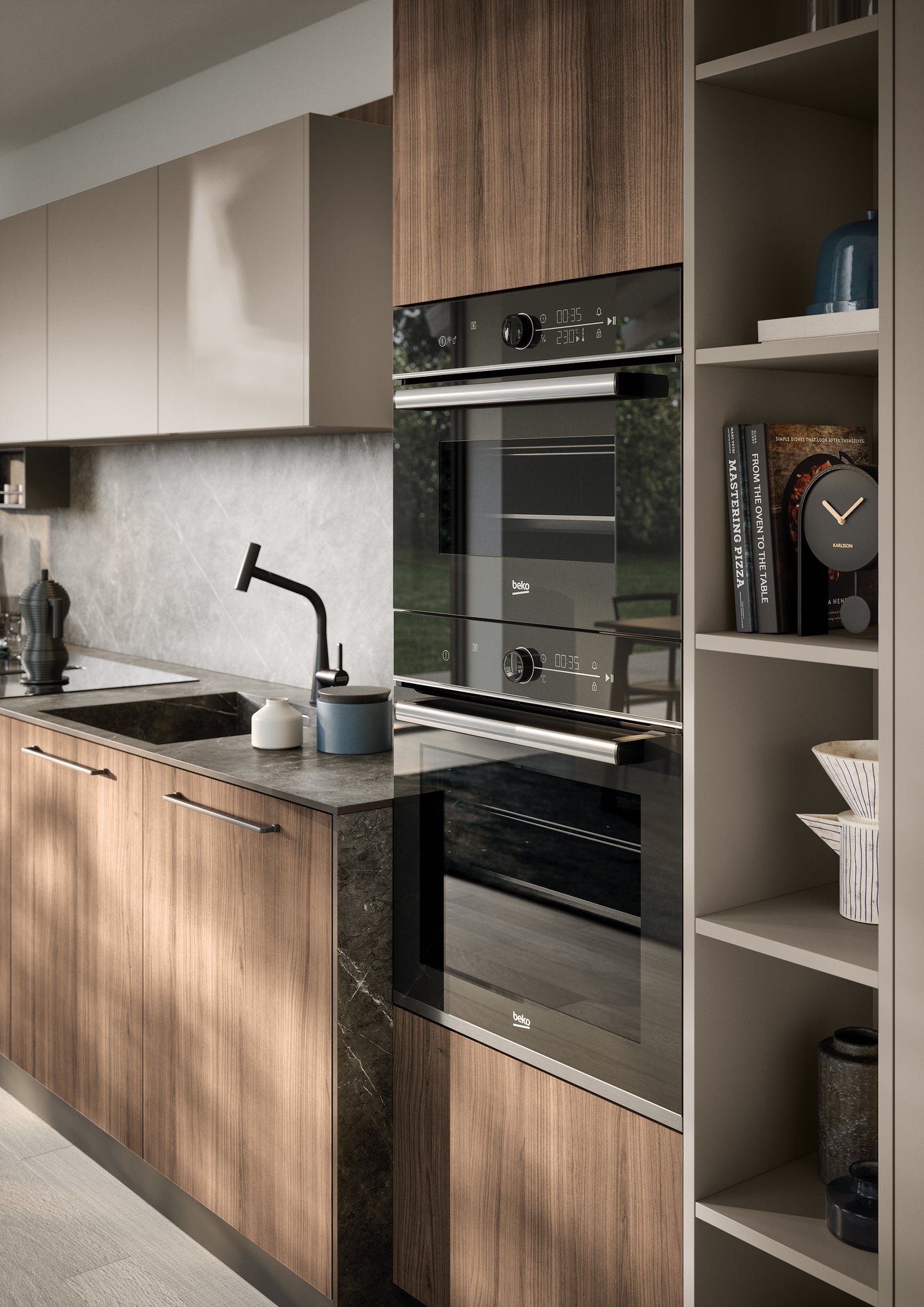 DOMINO 02 - Cucina lineare moderna e robusta