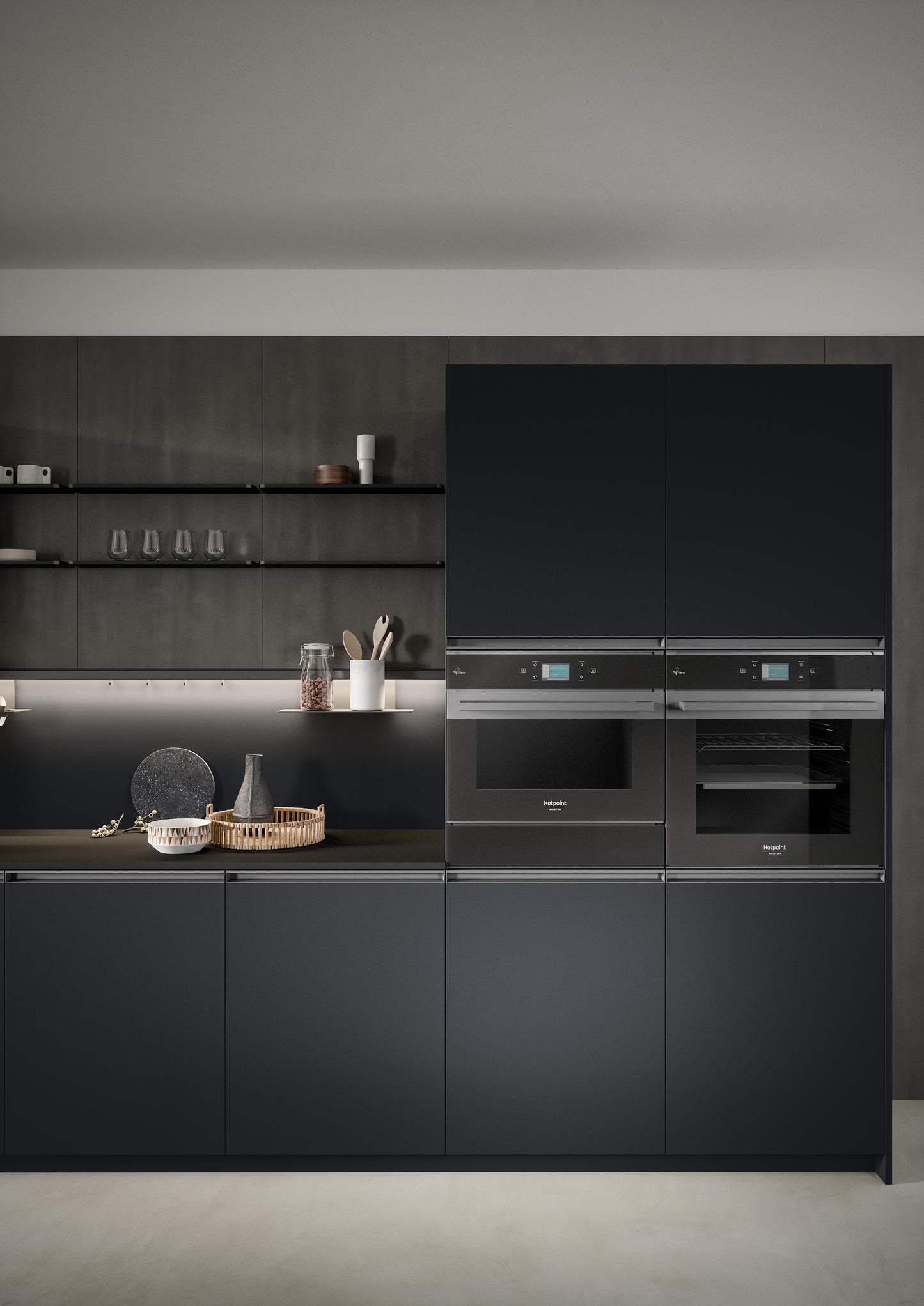 HERA 06 - Moderna cucina a isola affacciata sul living