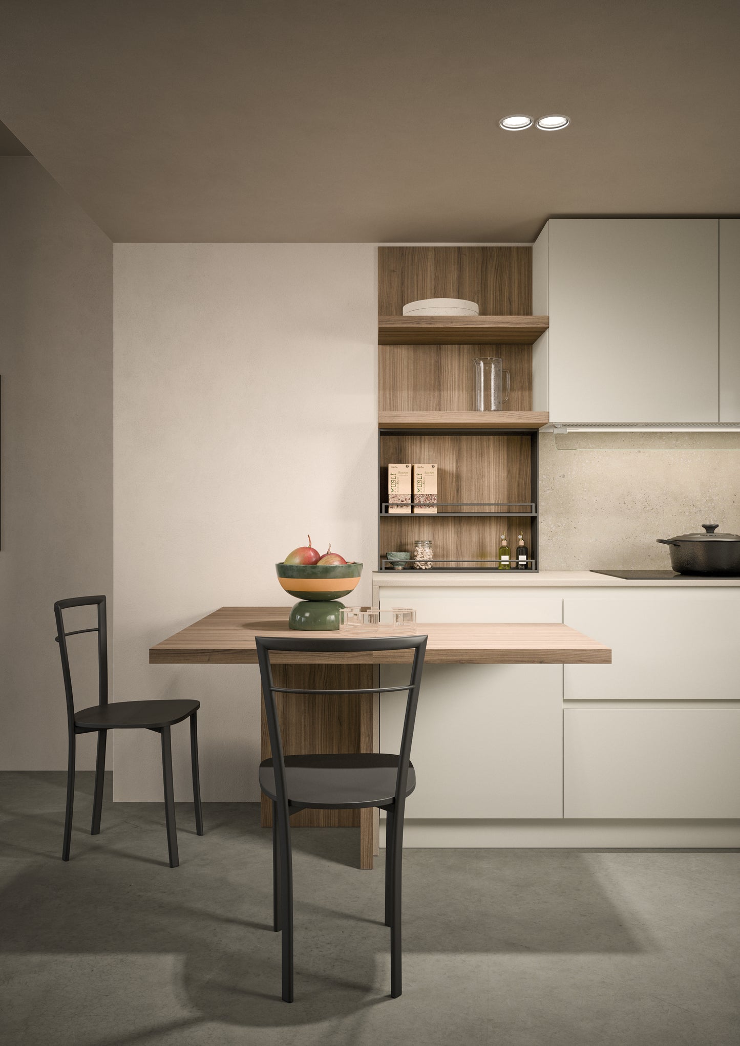 LUCE 05 - Cucina ad angolo laccata lucida