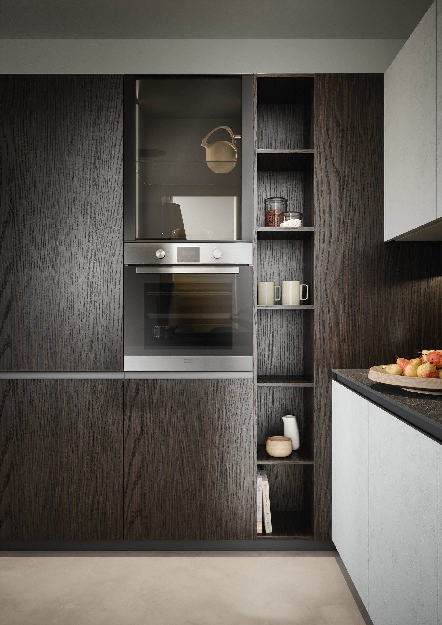 ZOE 04 - Cucina moderna a “U” con piano snack