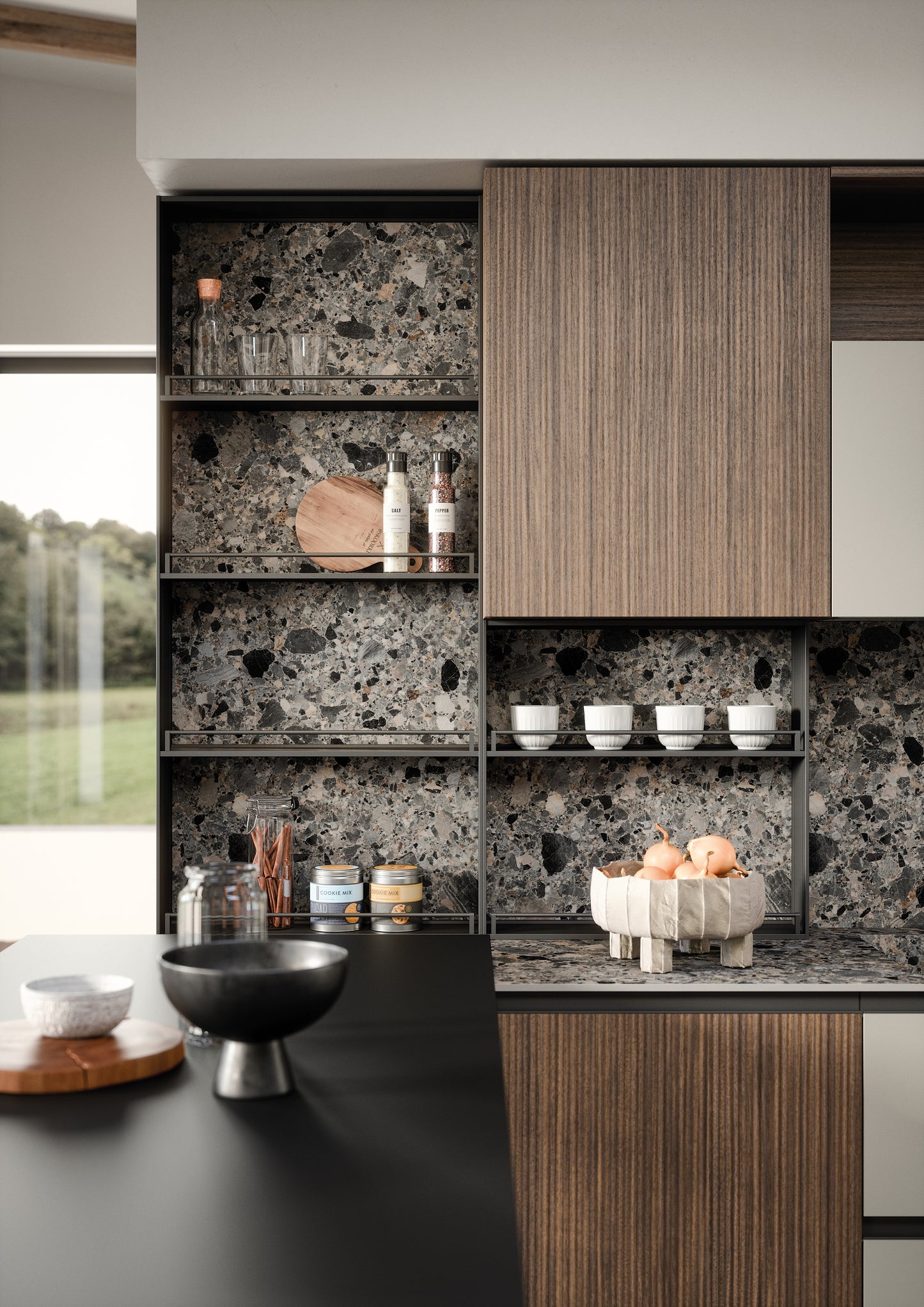 ZOE 06 - Cucina lineare moderna e ricercata