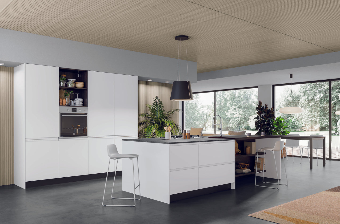 FLY 01 - Cucina moderna a isola dal design minimalista