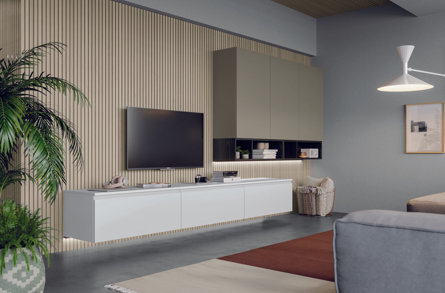 FLY 01 - Cucina moderna a isola dal design minimalista