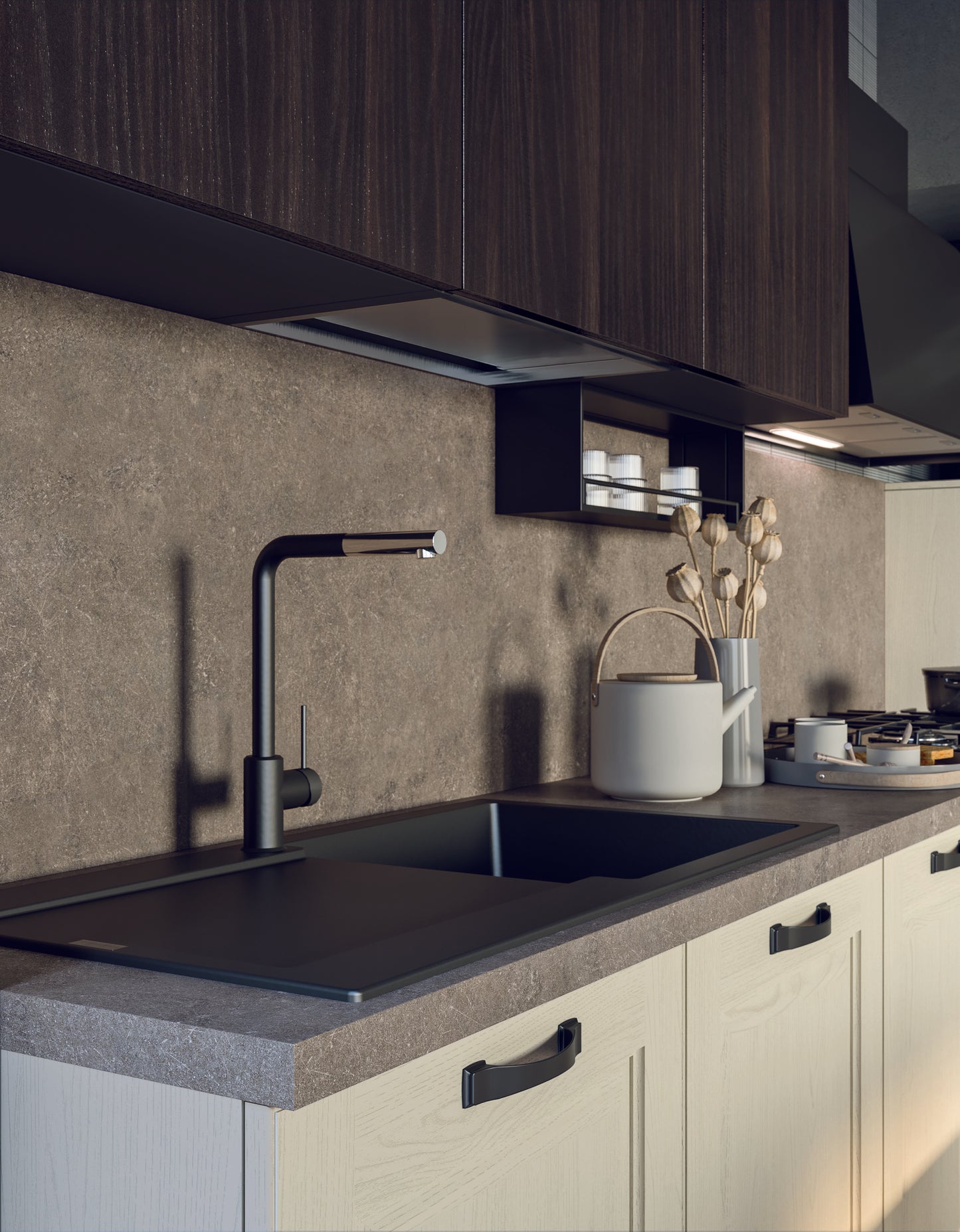 MAYA 02 - Cucina ad angolo dal gusto classico