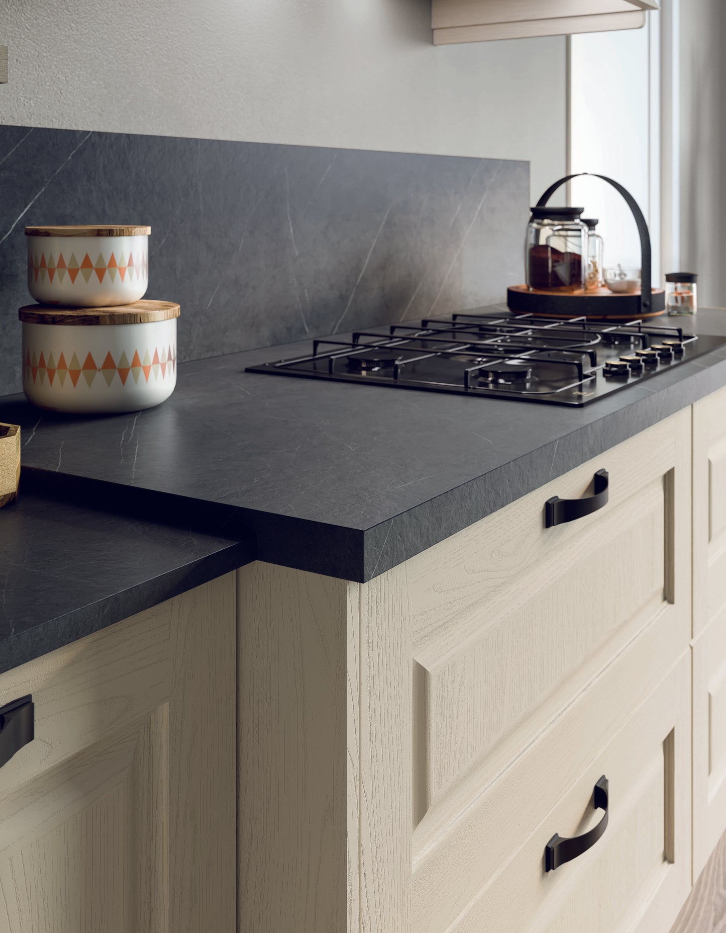 MAYA 04 - Cucina ad "L" in stile classico