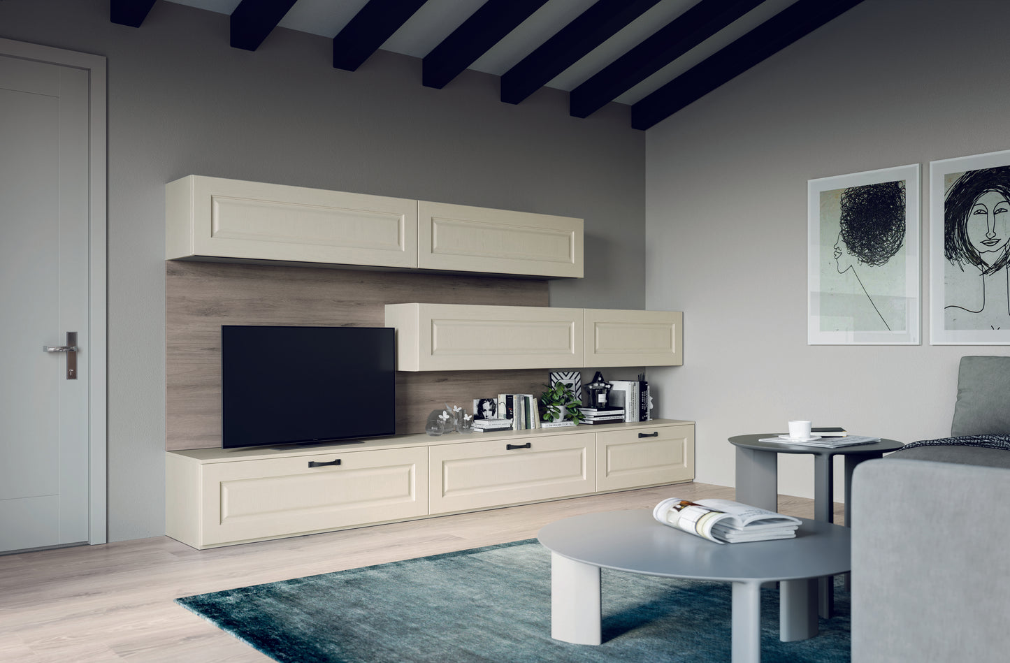 MAYA 04 - Cucina ad "L" in stile classico