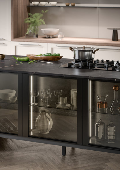CLIO 03 - Cucina a isola in un attuale retrò