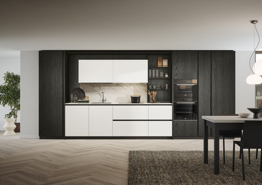 DOMINO 04 - Cucina lineare moderna in laminato