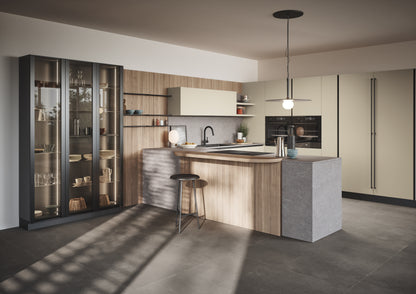 DOMINO 06 - Cucina a golfo per open space moderno