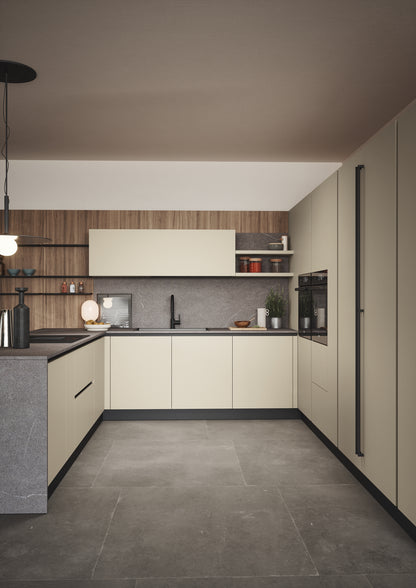 DOMINO 06 - Cucina a golfo per open space moderno