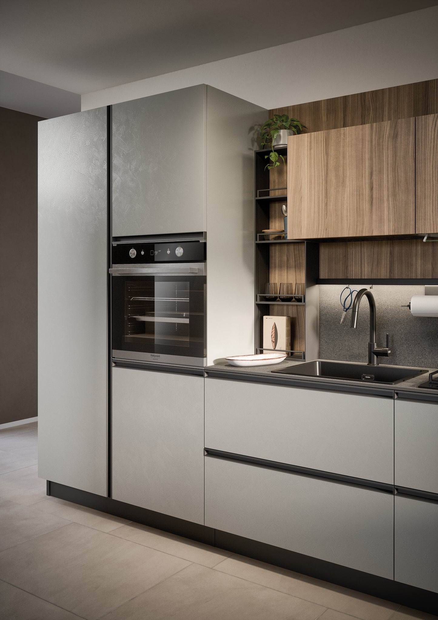 HERA 01 - Cucina lineare, semplice e duratura
