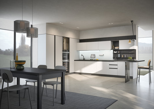 HERA 02 - Cucina ad angolo laccata bianca