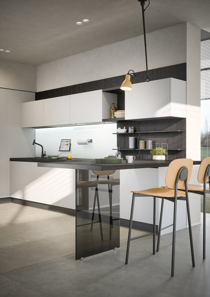 HERA 02 - Cucina ad angolo laccata bianca