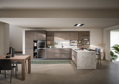 HERA 05 - Cucina moderna con penisola, ideale per open space