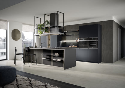 HERA 06 - Moderna cucina a isola affacciata sul living
