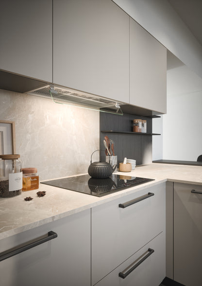 LUCE 04 - Cucina moderna laccata opaca chiara