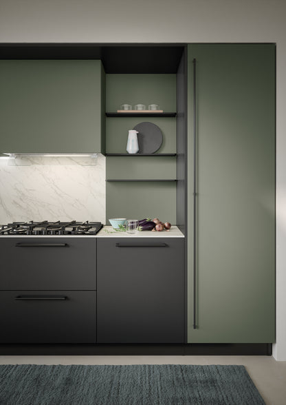 LUCE 02 - Cucina lineare laccata opaca colorata