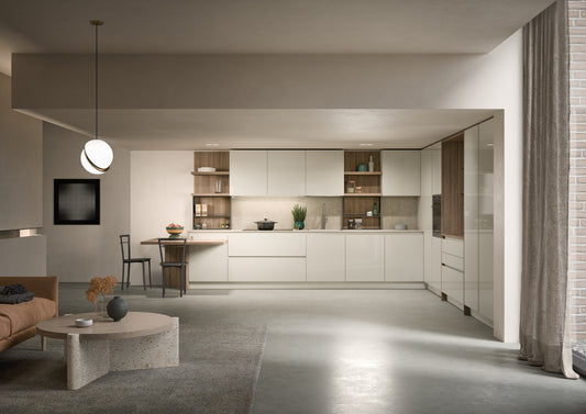LUCE 05 - Cucina ad angolo laccata lucida