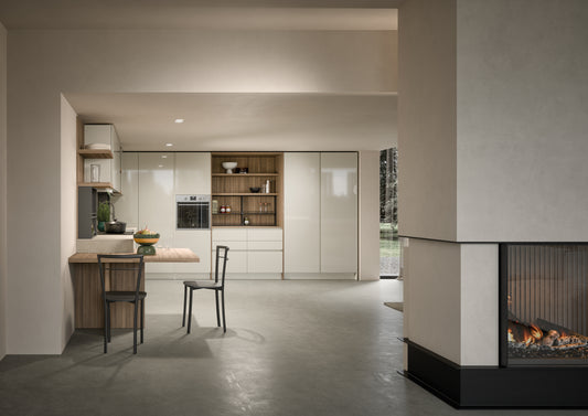 LUCE 05 - Cucina ad angolo laccata lucida
