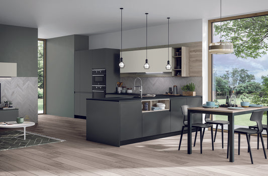 FLY 02 - Cucina minimal ad angolo con penisola