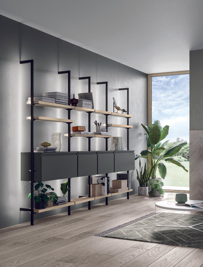 FLY 02 - Cucina minimal ad angolo con penisola
