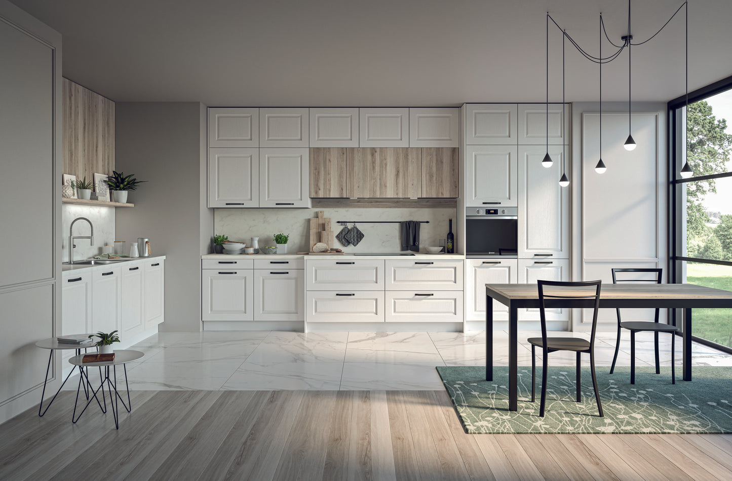 MAYA 01 - Cucina lineare dallo stile classico