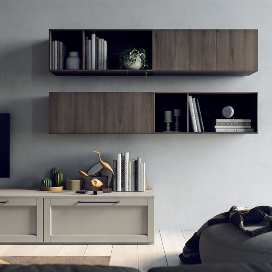 NOAH 04 - Cucina moderna con ante a telaio in stile industrial