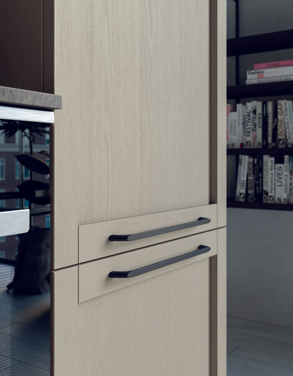 NOAH 04 - Cucina moderna con ante a telaio in stile industrial